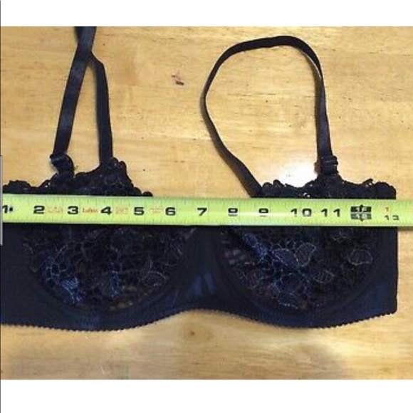 New VOGUES SECRET Black Lace Multi-way BRA 34D - Picture 3 of 10